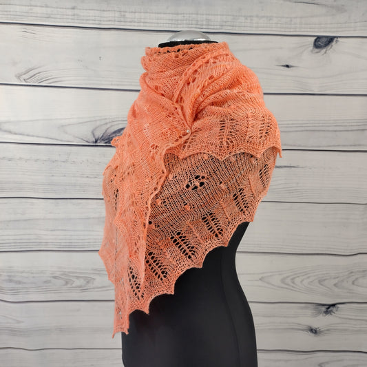 hand knitted shawl