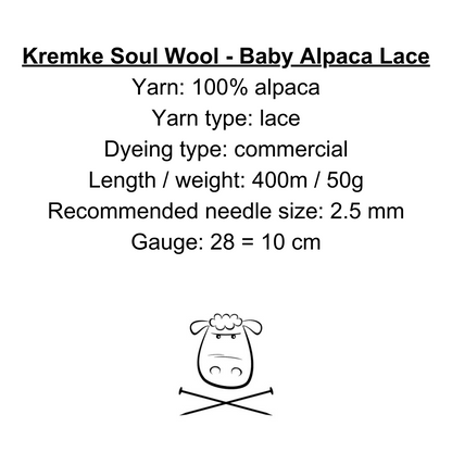 023 - Baby Alpaca Lace - Kremke Soul Wool